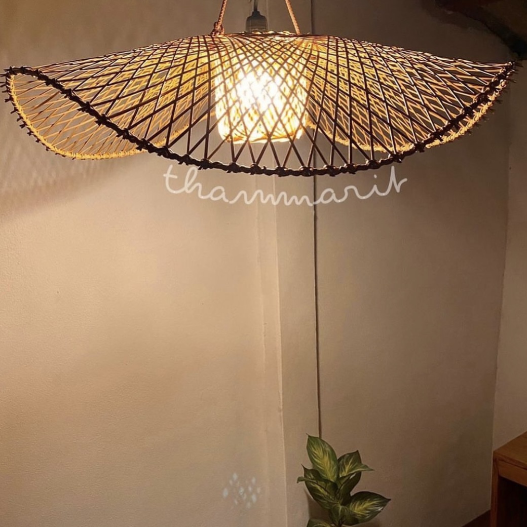Hat Rattan Lamp